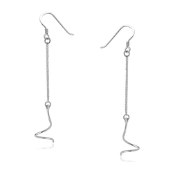 Chain Shaped Silver Earring SPLE-02